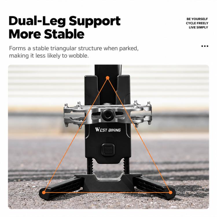 WEST BIKING Bike Crank Kickstand Portable Folding Bicycle Parking Stand, YP0723032