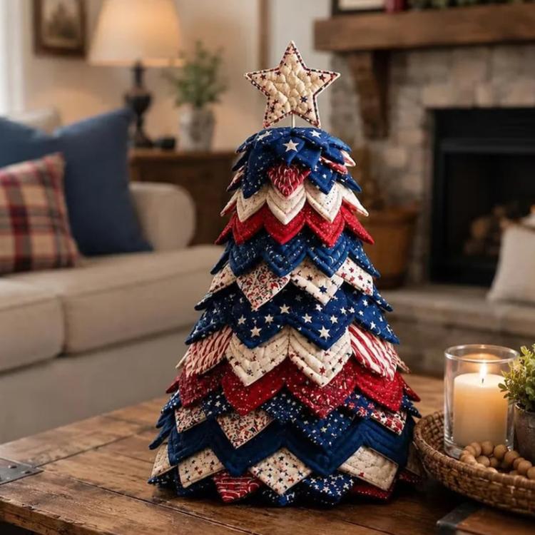 DIY Fabric Quilted Tree Sewing Craft Kit, Santa Claus A, Christmas Reindeer, Snowman, Sprite, Free-spirited Style, Autumn Harvest, Halloween, Thanksgiving, Back-to-school Season, Ghost House, Ghost Hat, Witch hat, Pumpkin, Candy Corn, Black Cat        ...