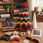 DIY Fabric Quilted Tree Sewing Craft Kit, Santa Claus A, Christmas Reindeer, Snowman, Sprite, Free-spirited Style, Autumn Harvest, Halloween, Thanksgiving, Back-to-school Season, Ghost House, Ghost Hat, Witch hat, Pumpkin, Candy Corn, Black Cat        ...