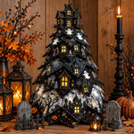 DIY Fabric Quilted Tree Sewing Craft Kit, Santa Claus A, Christmas Reindeer, Snowman, Sprite, Free-spirited Style, Autumn Harvest, Halloween, Thanksgiving, Back-to-school Season, Ghost House, Ghost Hat, Witch hat, Pumpkin, Candy Corn, Black Cat        ...