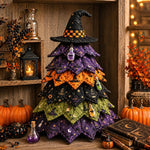 DIY Fabric Quilted Tree Sewing Craft Kit, Santa Claus A, Christmas Reindeer, Snowman, Sprite, Free-spirited Style, Autumn Harvest, Halloween, Thanksgiving, Back-to-school Season, Ghost House, Ghost Hat, Witch hat, Pumpkin, Candy Corn, Black Cat        ...