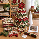 DIY Fabric Quilted Tree Sewing Craft Kit, Santa Claus A, Christmas Reindeer, Snowman, Sprite, Free-spirited Style, Autumn Harvest, Halloween, Thanksgiving, Back-to-school Season, Ghost House, Ghost Hat, Witch hat, Pumpkin, Candy Corn, Black Cat        ...