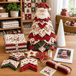 DIY Fabric Quilted Tree Sewing Craft Kit, Santa Claus A, Christmas Reindeer, Snowman, Sprite, Free-spirited Style, Autumn Harvest, Halloween, Thanksgiving, Back-to-school Season, Ghost House, Ghost Hat, Witch hat, Pumpkin, Candy Corn, Black Cat        ...