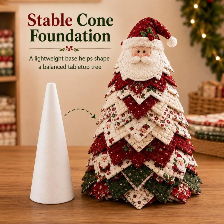 DIY Fabric Quilted Tree Sewing Craft Kit, Santa Claus A, Christmas Reindeer, Snowman, Sprite, Free-spirited Style, Autumn Harvest, Halloween, Thanksgiving, Back-to-school Season, Ghost House, Ghost Hat, Witch hat, Pumpkin, Candy Corn, Black Cat        ...