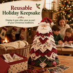 DIY Fabric Quilted Tree Sewing Craft Kit, Santa Claus A, Christmas Reindeer, Snowman, Sprite, Free-spirited Style, Autumn Harvest, Halloween, Thanksgiving, Back-to-school Season, Ghost House, Ghost Hat, Witch hat, Pumpkin, Candy Corn, Black Cat        ...