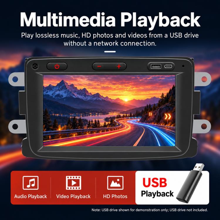 7 inch Car MP5 Player Wireless Central Control Smart Screen for Renault Dacia 2016–2018, For Renault Dacia 2016–2018