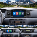 7 inch Car MP5 Player Wireless Central Control Smart Screen with Button for Toyota Corolla, with Button
