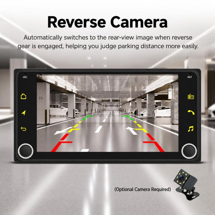 7 inch Car MP5 Player Wireless Central Control Smart Screen with Button for Toyota Corolla, with Button