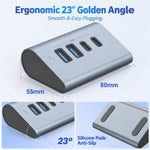 HAS-2A2C 2 USB-A & 2 USB-C 10Gbps Max Output USB 3.2 HUB, HAS-2A2C