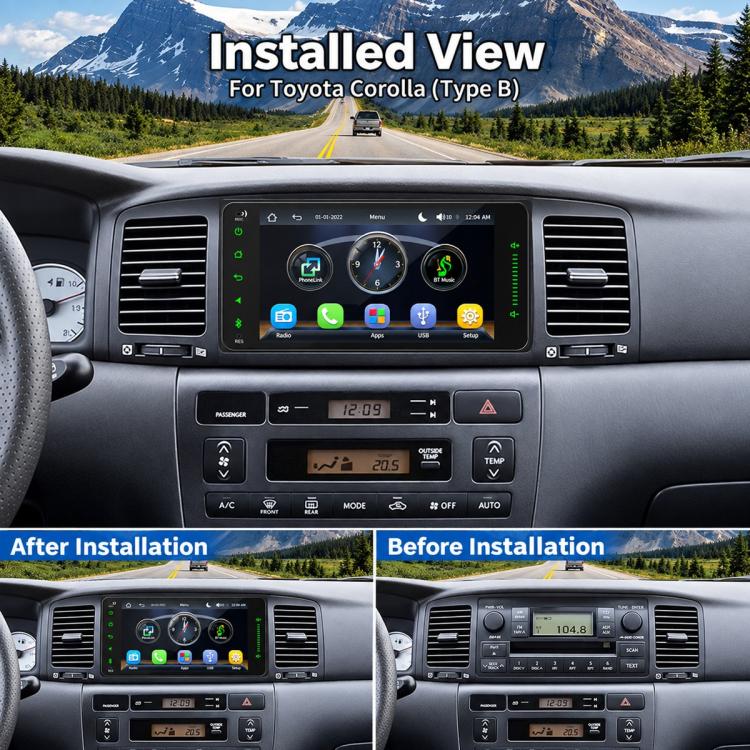 7 inch Full Touch Car MP5 Player Wireless Central Control Smart Screen for Toyota Corolla, Full Touch