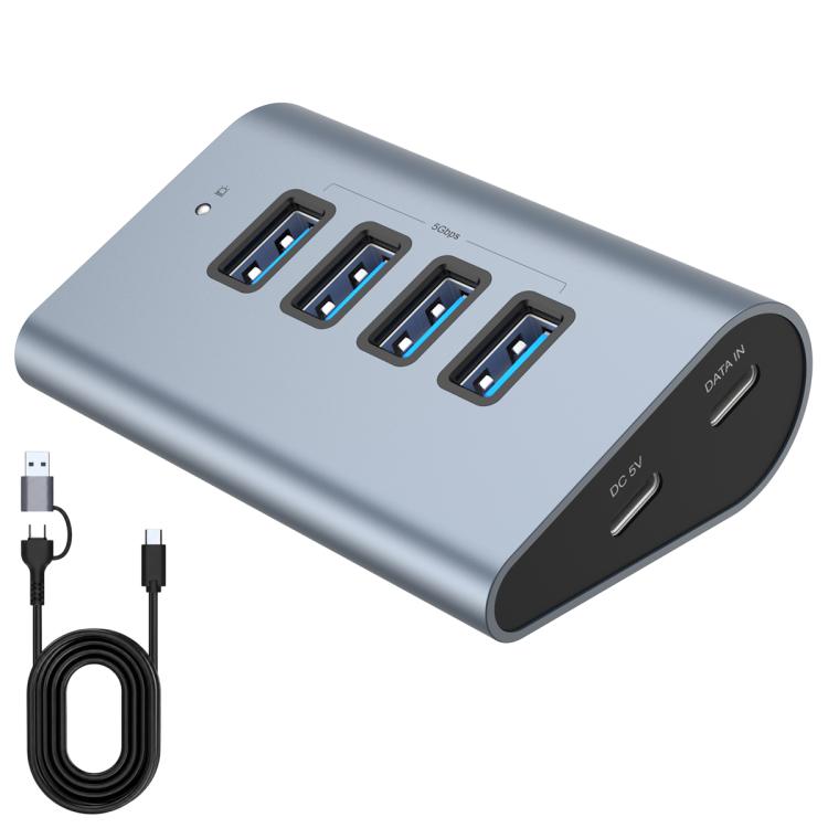 HAS-4A 4-Port USB-A 5Gbps Max Output USB 3.0 HUB, HAS-4A