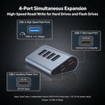 HAS-4A 4-Port USB-A 5Gbps Max Output USB 3.0 HUB, HAS-4A