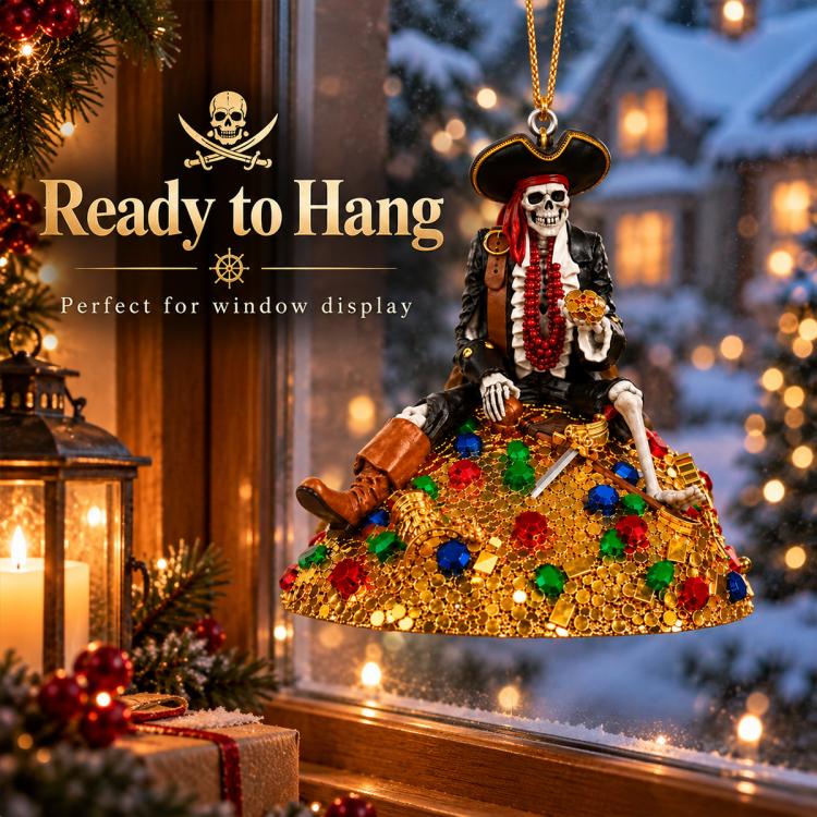 Halloween Pirate-Themed Desktop Decoration Hanging Ornament, Pirate, Spooky, Knife Hat