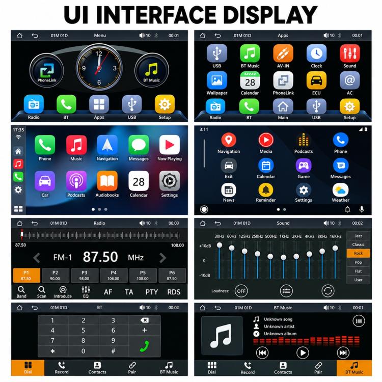 7 inch Car MP5 Player Wireless Central Control Smart Screen for Jeep Wrangler, For Jeep Wrangler