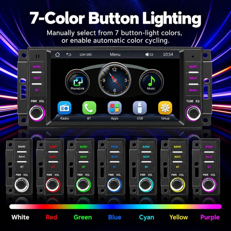 7 inch Car MP5 Player Wireless Central Control Smart Screen for Jeep Wrangler, For Jeep Wrangler