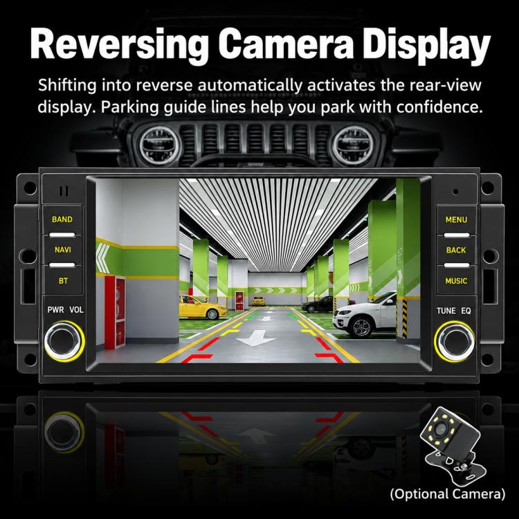 7 inch Car MP5 Player Wireless Central Control Smart Screen for Jeep Wrangler, For Jeep Wrangler
