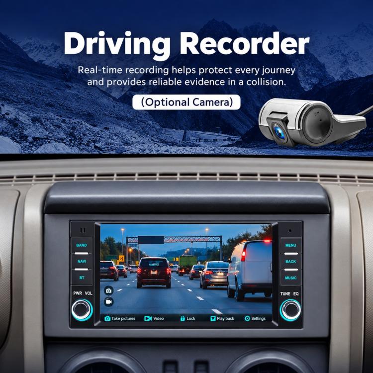 7 inch Car MP5 Player Wireless Central Control Smart Screen for Jeep Wrangler, For Jeep Wrangler