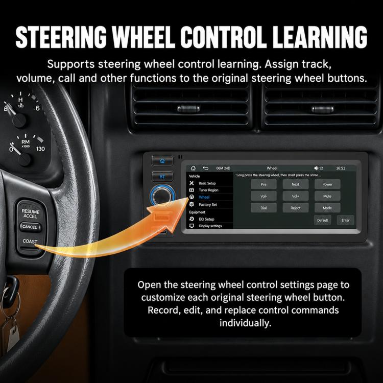 6.86 inch Car MP5 Player Wireless Central Control Smart Screen for Jeep, For Jeep