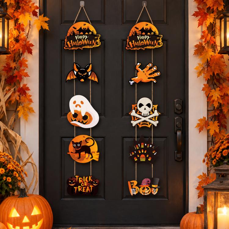 Halloween Trick-or-Treat Door and Window Hanging Decoration Kit