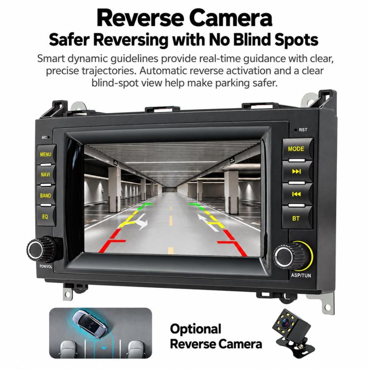 7 inch Car MP5 Player Wireless Central Control Smart Screen for Mercedes-Benz B200, For Mercedes-Benz B200