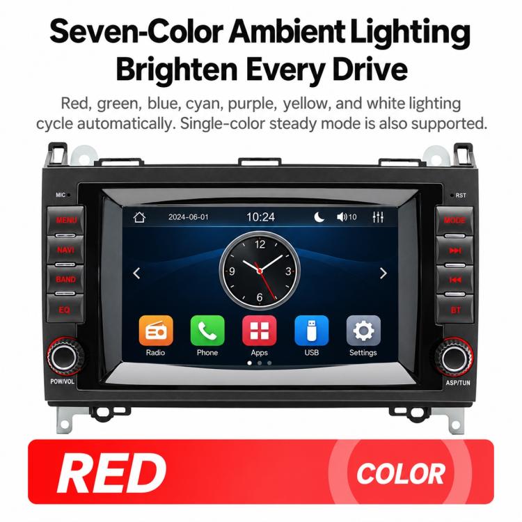 7 inch Car MP5 Player Wireless Central Control Smart Screen for Mercedes-Benz B200, For Mercedes-Benz B200