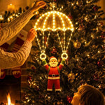 LED Santa Claus Parachute Pendant Light for Indoor and Outdoor Festive Decoration