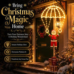 LED Santa Claus Parachute Pendant Light for Indoor and Outdoor Festive Decoration