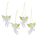 4 PCS/Pack Christmas Angel Pendant