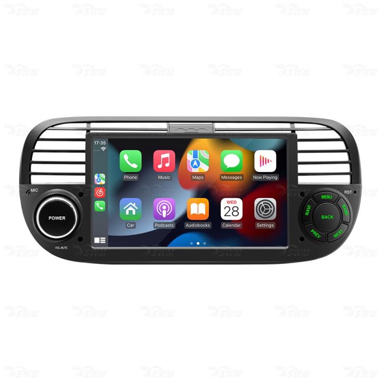 7 inch Car MP5 Player Wireless Central Control Smart Screen for Fiat 500 2007-2015, For Fiat 500 2007-2015(Black), For Fiat 500 2007-2015(Beige)
