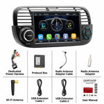 7 inch Car MP5 Player Wireless Central Control Smart Screen for Fiat 500 2007-2015, For Fiat 500 2007-2015(Black), For Fiat 500 2007-2015(Beige)