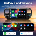 7 inch Car MP5 Player Wireless Central Control Smart Screen for Fiat 500 2007-2015, For Fiat 500 2007-2015(Black), For Fiat 500 2007-2015(Beige)