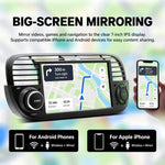 7 inch Car MP5 Player Wireless Central Control Smart Screen for Fiat 500 2007-2015, For Fiat 500 2007-2015(Black), For Fiat 500 2007-2015(Beige)