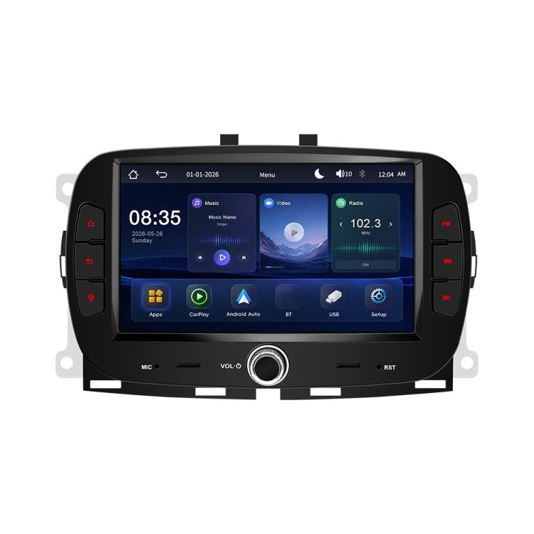 7 inch Car MP5 Player Wireless Central Control Smart Screen for Fiat 500 2016-2019, For Fiat 500 2016-2019
