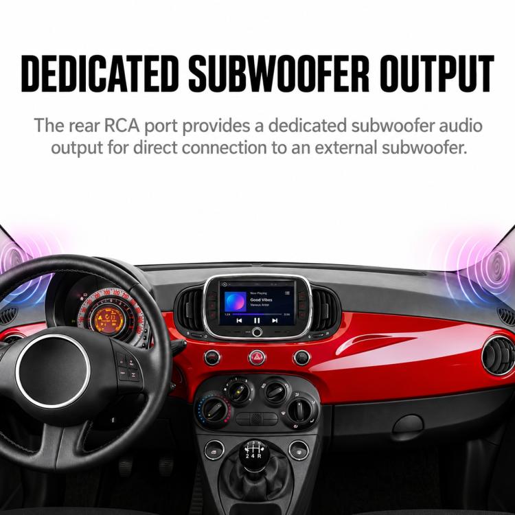 7 inch Car MP5 Player Wireless Central Control Smart Screen for Fiat 500 2016-2019, For Fiat 500 2016-2019