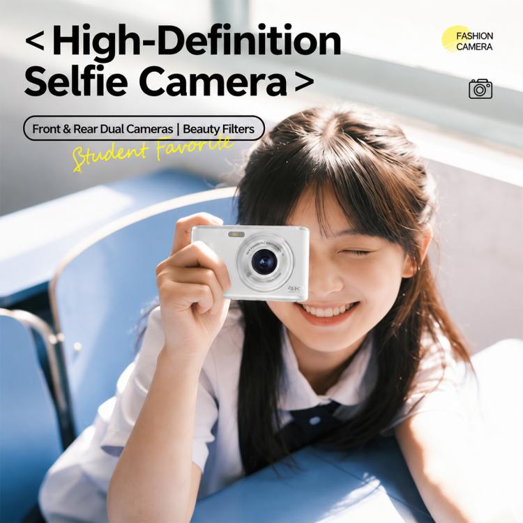 DC306L Dual Lens 13MP High-Definition Digital Compact Camera, Without Memory Card, 16G, 32G, 64G, 128G