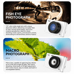 DC306L Dual Lens 13MP High-Definition Digital Compact Camera, Without Memory Card, 16G, 32G, 64G, 128G
