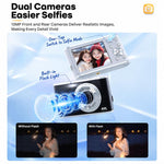 DC306L Dual Lens 13MP High-Definition Digital Compact Camera, Without Memory Card, 16G, 32G, 64G, 128G