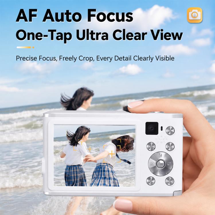 DC306L Dual Lens 13MP High-Definition Digital Compact Camera, Without Memory Card, 16G, 32G, 64G, 128G