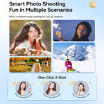 DC306L Dual Lens 13MP High-Definition Digital Compact Camera, Without Memory Card, 16G, 32G, 64G, 128G