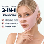 Face-slimming Lifting Bandage and Wrinkle Reduction Shaping Face Mask, Pink No Print Type, Black Gold Single Layer Type, Black Gold Double Layer Type