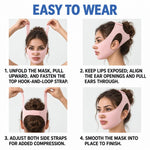 Face-slimming Lifting Bandage and Wrinkle Reduction Shaping Face Mask, Pink No Print Type, Black Gold Single Layer Type, Black Gold Double Layer Type