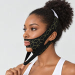 Face-slimming Lifting Bandage and Wrinkle Reduction Shaping Face Mask, Pink No Print Type, Black Gold Single Layer Type, Black Gold Double Layer Type