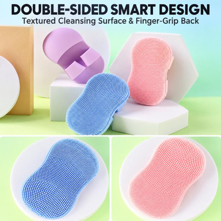 Mini Finger Face Brush Silicone Facial Cleansing Brush Portable Face Scrubber Brush