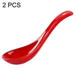 LsCook 2 PCS / Pack Long-handled Spoon Ramen Spoon