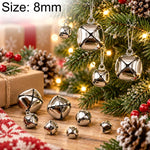 Christmas Trees Metal Cross Jingle Bell Charms, 200 PCS/Pack 6mm, 200 PCS/Pack 8mm, 100 PCS/Pack 10mm, 100 PCS/Pack 12mm, 100 PCS/Pack 13mm, 100 PCS/Pack 15mm, 100 PCS/Pack 18mm, 100 PCS/Pack 20mm