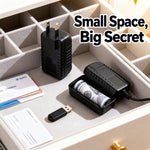 Outlet Style Secret Storage Box, Disguised Hidden Storage Container, Long Cable EU Plug, Short Cable EU Plug, Long Cable US Plug, Short Cable US Plug