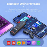 C23 Portable Clip-on Mini Bluetooth Radio MP3 Player with 3.5mm Earphone