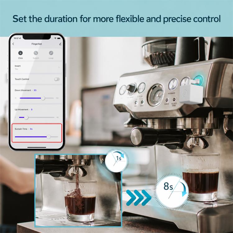 BS-FB-V3 Bluetooth Intelligent Remote Control Thumb Robot, White, Black, White + Robotic Arm