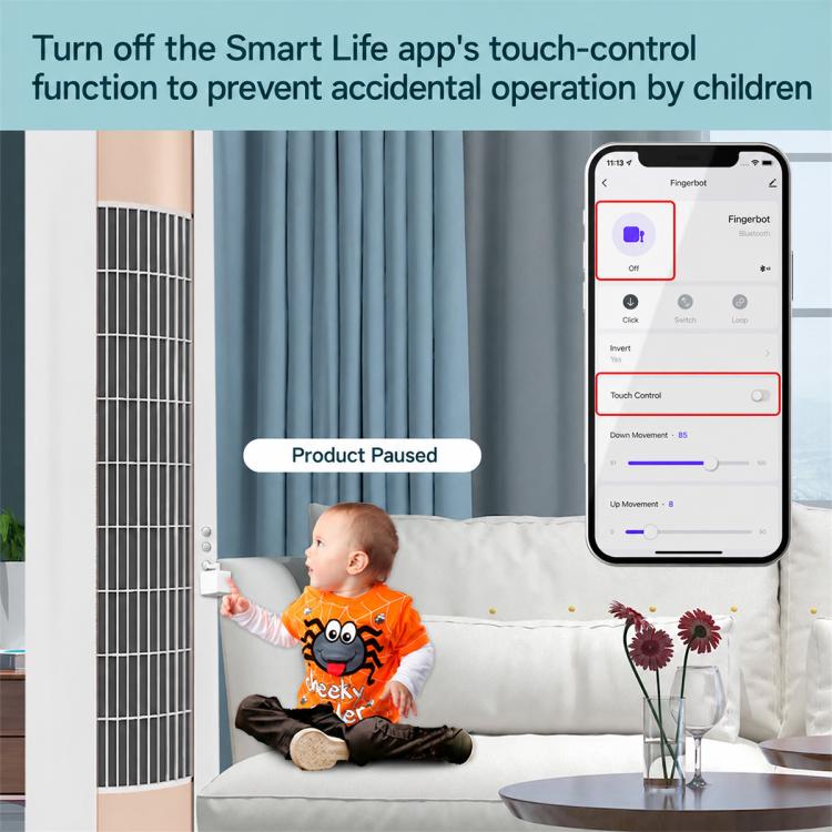 BS-FB-V3 Bluetooth Intelligent Remote Control Thumb Robot, White, Black, White + Robotic Arm