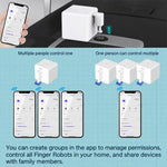 BS-FB-V3 Bluetooth Intelligent Remote Control Thumb Robot, White, Black, White + Robotic Arm